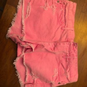 Pink Abercrombie shorts